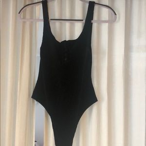 Fletch size small bodysuit velvet
